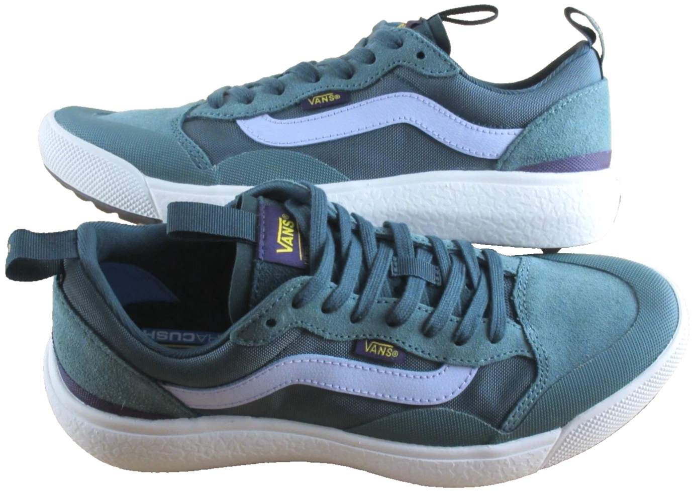Vans Women's UltraRange Exo SE Green Multi Purple Striped Trail Shoes Size 9.5