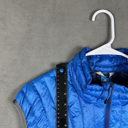 Eddie Bauer First Ascent Vest Mens Large Blue Storm Down 800 Goose Down Puffer - Picture 11 of 12