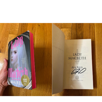 Signed Barnes and Noble Lady Macbeth By Ava Reid w/ Pink Sprayed Edges Paperback