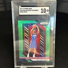 SGC 10 2018 Panini Prizm Shai Gilgeous-Alexander Green Rookie RC SGA PSA CLEAN