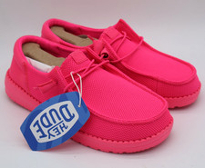 Hey Dude Wendy Funk Mono Casual Slip-on Shoes Electric Pink Size W8 NWT