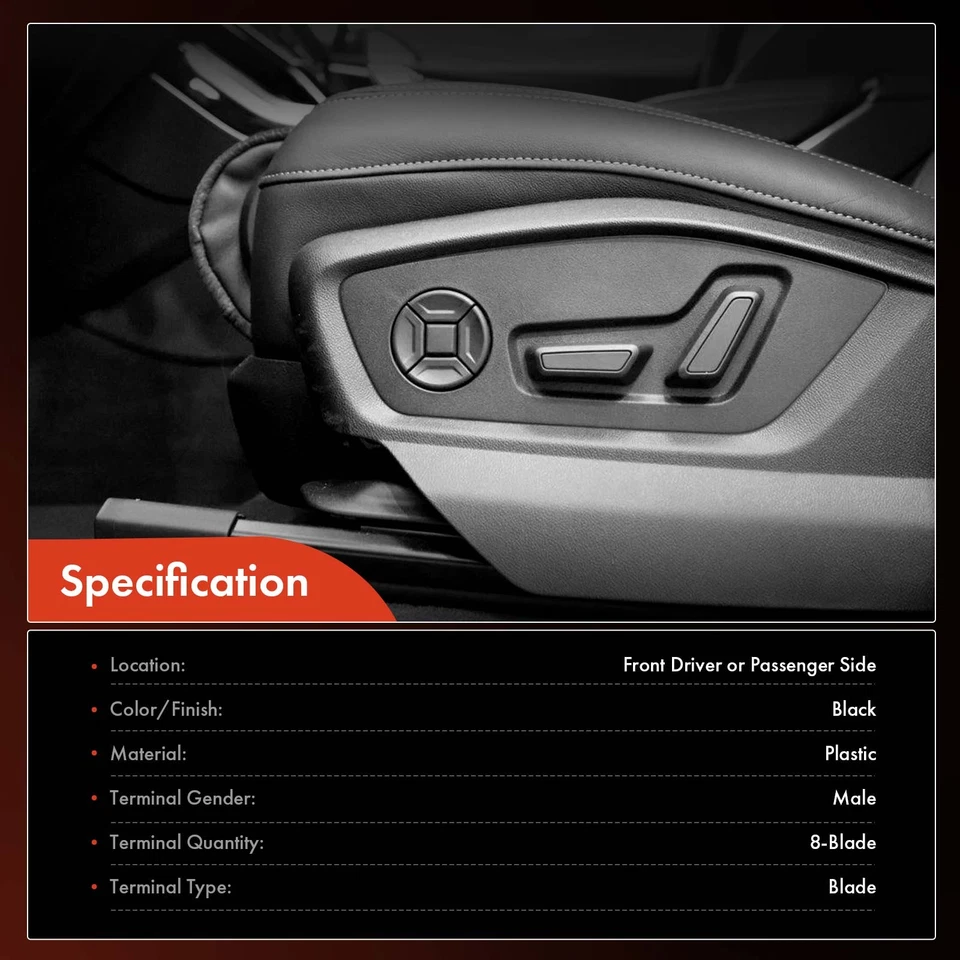 Interruptor de asiento delantero eléctrico para Buick LeSabre Pontiac Bonneville 00-05 Grand Prix Foto 2 de 4