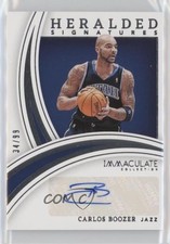 2021 Panini Immaculate Heralded Signatures 34/99 Carlos Boozer #HS-CBZ Auto 9l4