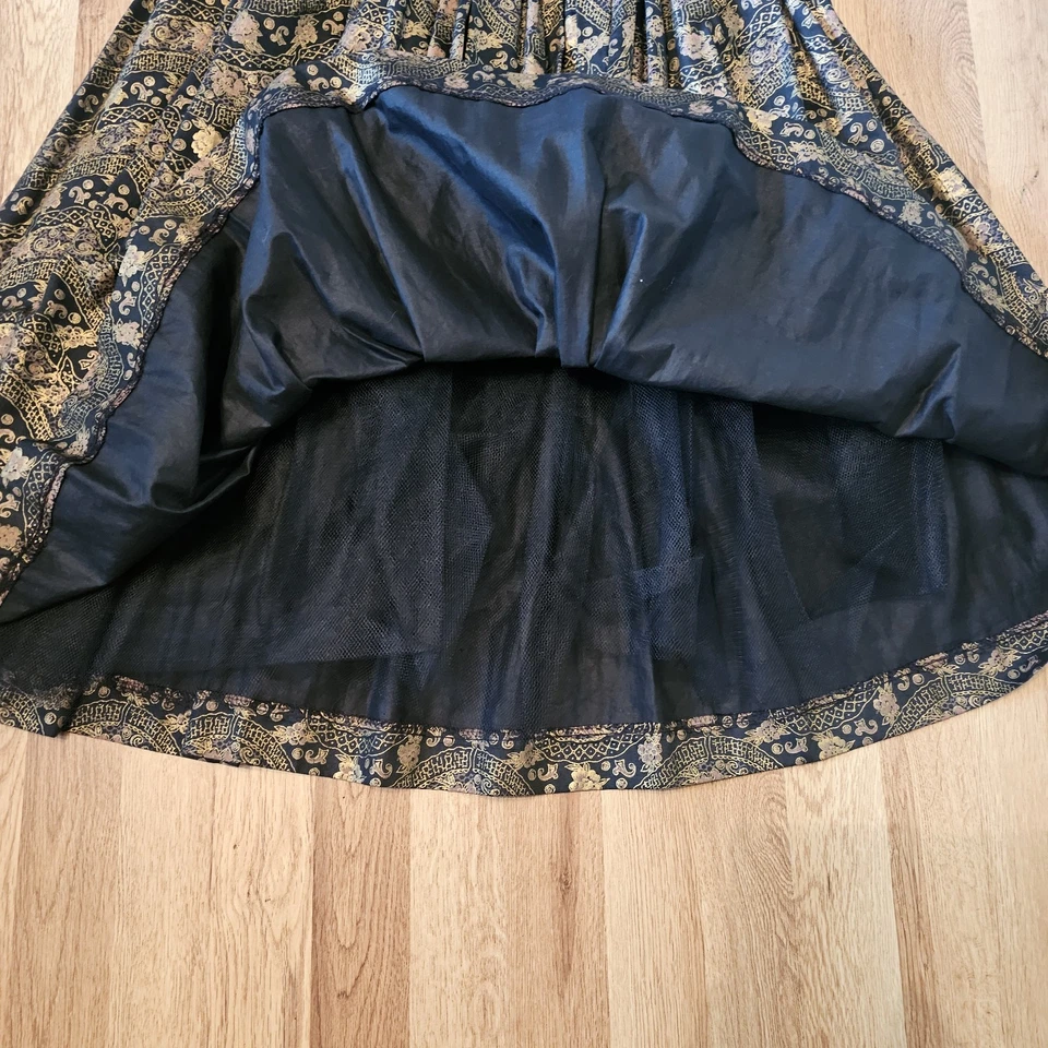 1950s Vintage Justin McCarty Full Skirt Crinoline Party Tea Dress w/Belt Size M - Image 4 of 4