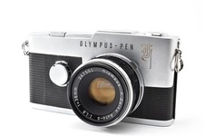 Olympus PEN F Half Frame 35mm Film Camera F.Zuiko 38mm f/1.8 Lens AS-IS READ
