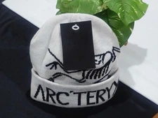 2025 Arc'teryx White Void Bird Word Beanie – Wool Knit Winter Ski Snow Hat NWT
