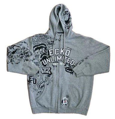 ECKO UNLIMITED 90'S グレー　XL ビッグサイズ Ecko Unltd Hoodie Size XL Vintage Graffiti Spellout | eBay