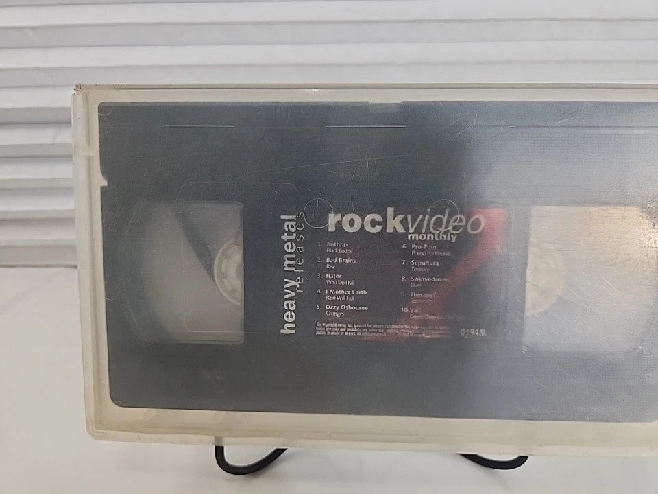 1994 RockVideo Monthly VHS Heavy Metal Releases Ozzy Bad Brains Sepultura - Image 2 of 4