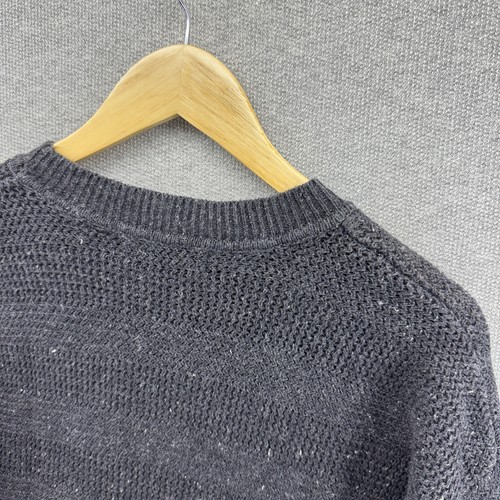 Vintage Structure Sweater Mens Large Gray Chunky Knit Pullover Speckled Casual - Picture 9 of 9