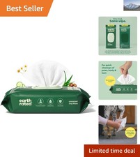 Eco-Friendly Unscented Pet Wipes - 100 Count, Hypoallergenic for All Life Stages