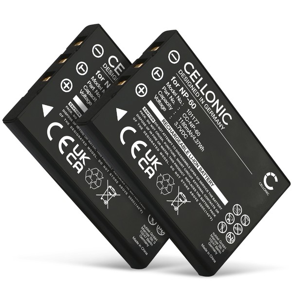 2X Akku FüR Samsung Digimax V800 Digimax U-CA 3 Digimax U-CA 505 1180Mah-image