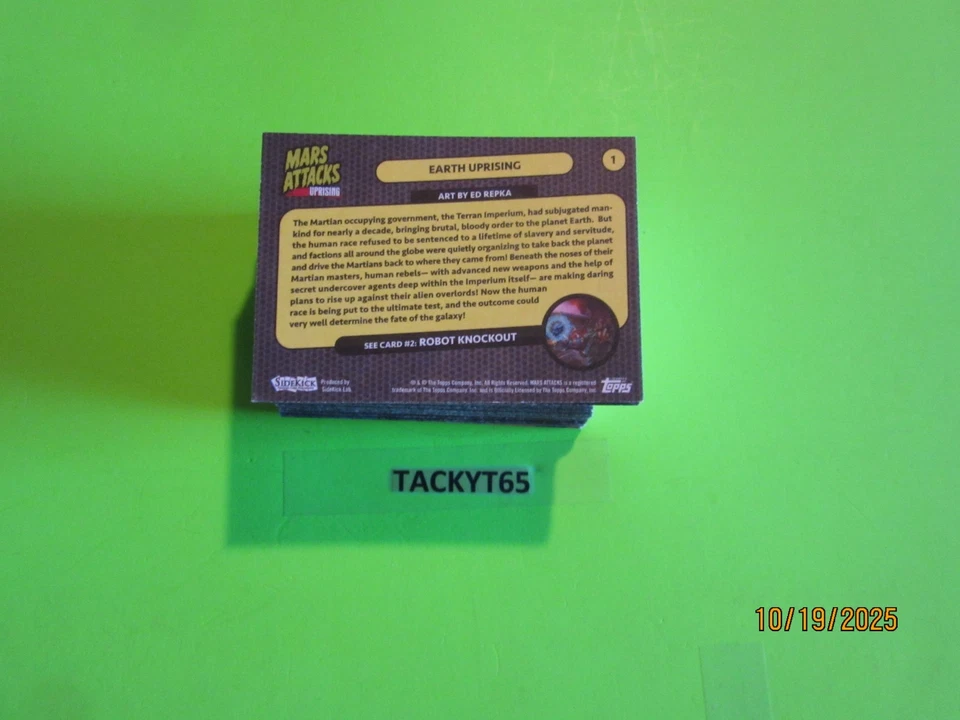 Attacchi di Marte! Rivolta (90) Set di carte - Immagine 3 di 3