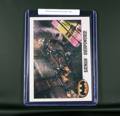 VINTAGE EX: Batman: 1989 Topps Set 1: Batman Overpowered! (#85)