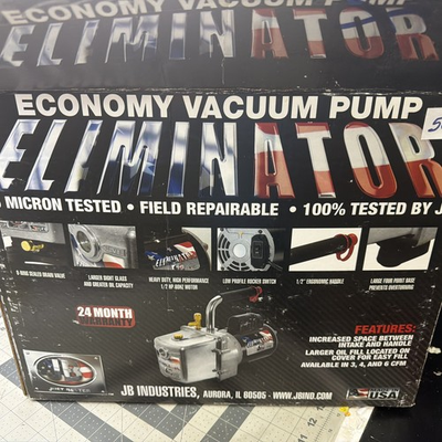 #ad JB Industries Eliminator DV 6E 6CFM Vacuum Pump HEAVY DUTY 1 2 Horse. $188.87