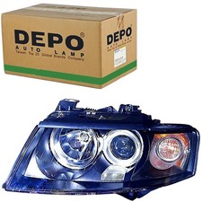 DEPO HALOGEN SCHEINWERFER RECHTS passend für AUDI A4 | 446-1108R-LD-EM