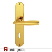 Hoppe TüRgriff Vitoria Langschild Messing Poliert Resista® Bb TüRdrüCker