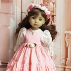 Delicate light pink dress Little Darling D.Effner 13" doll, suitable for Paola R