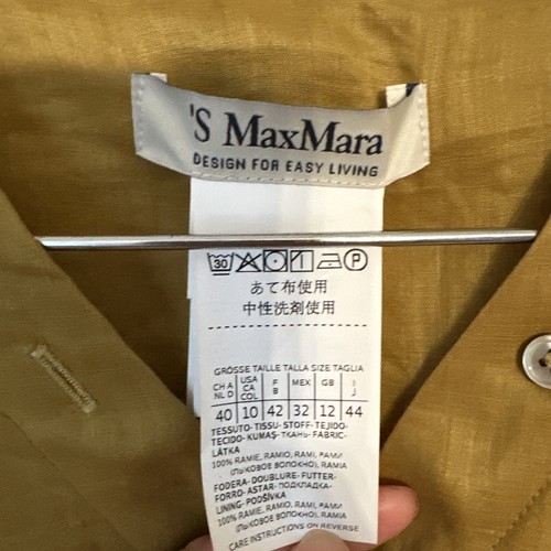 Max Mara Linen Dress 12 New - Picture 4 of 8