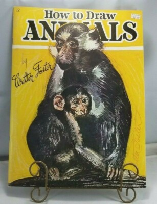 Walter Foster Art Book / How to Draw Animals / VG+ Condition