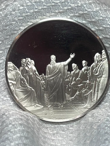 1979 FM Sterling Silver Proof 31.32 Grams Belshazzar's Feast Washington Allston