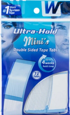 72 Strips Walker Tape Tabs Minis Toupet Perücke Klebestreifen Kleber Klebeband
