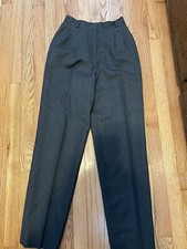 Vintage 90s Breckenridge Wool Trousers Pants Slacks Grey Size 4 Rare EUC