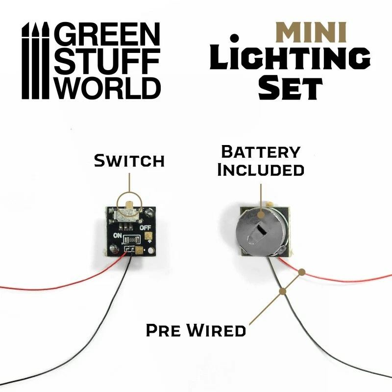 Mini lighting Set With switch and CR927 Battery Warhammer 40K Scenery Landscape