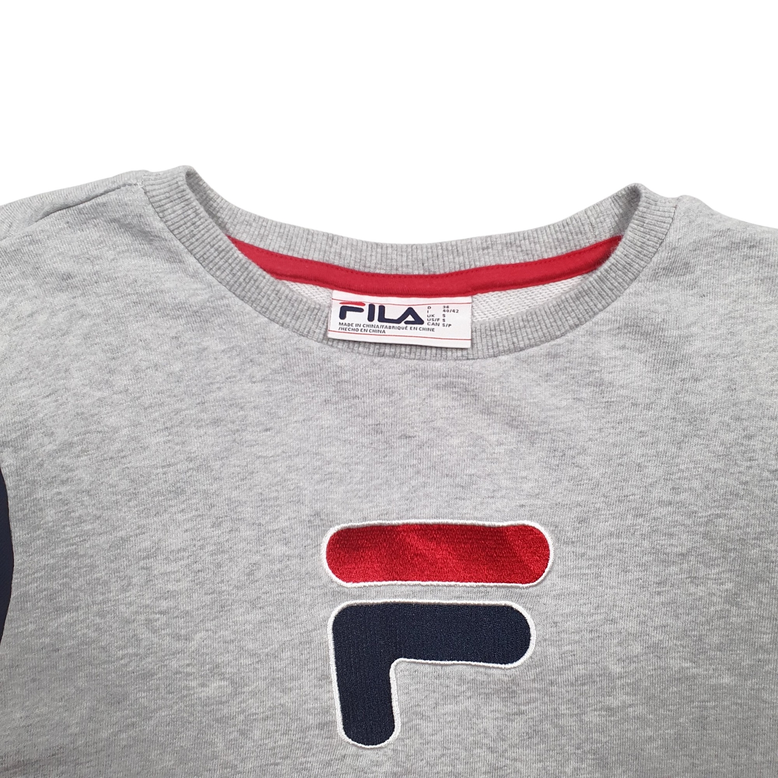 FILA Crewneck Spellout Jumper Sweatshirt Womens S image 2