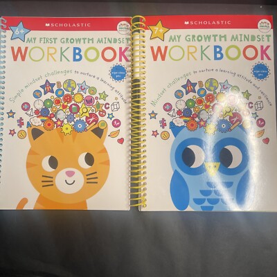 2 Pack-Scholastic My Growth Mindset Workbook  6+ And 7+ one of each