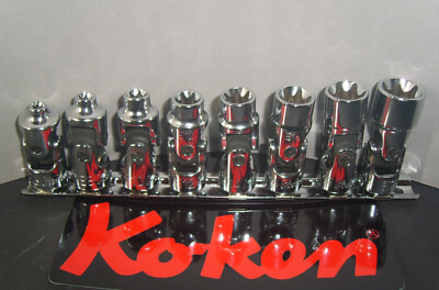 Koken RS3440T/8 Gelenksteckeinsätze 3/8'' E-Torx E6-E8-E10-E12-E14-E16-E18-E20