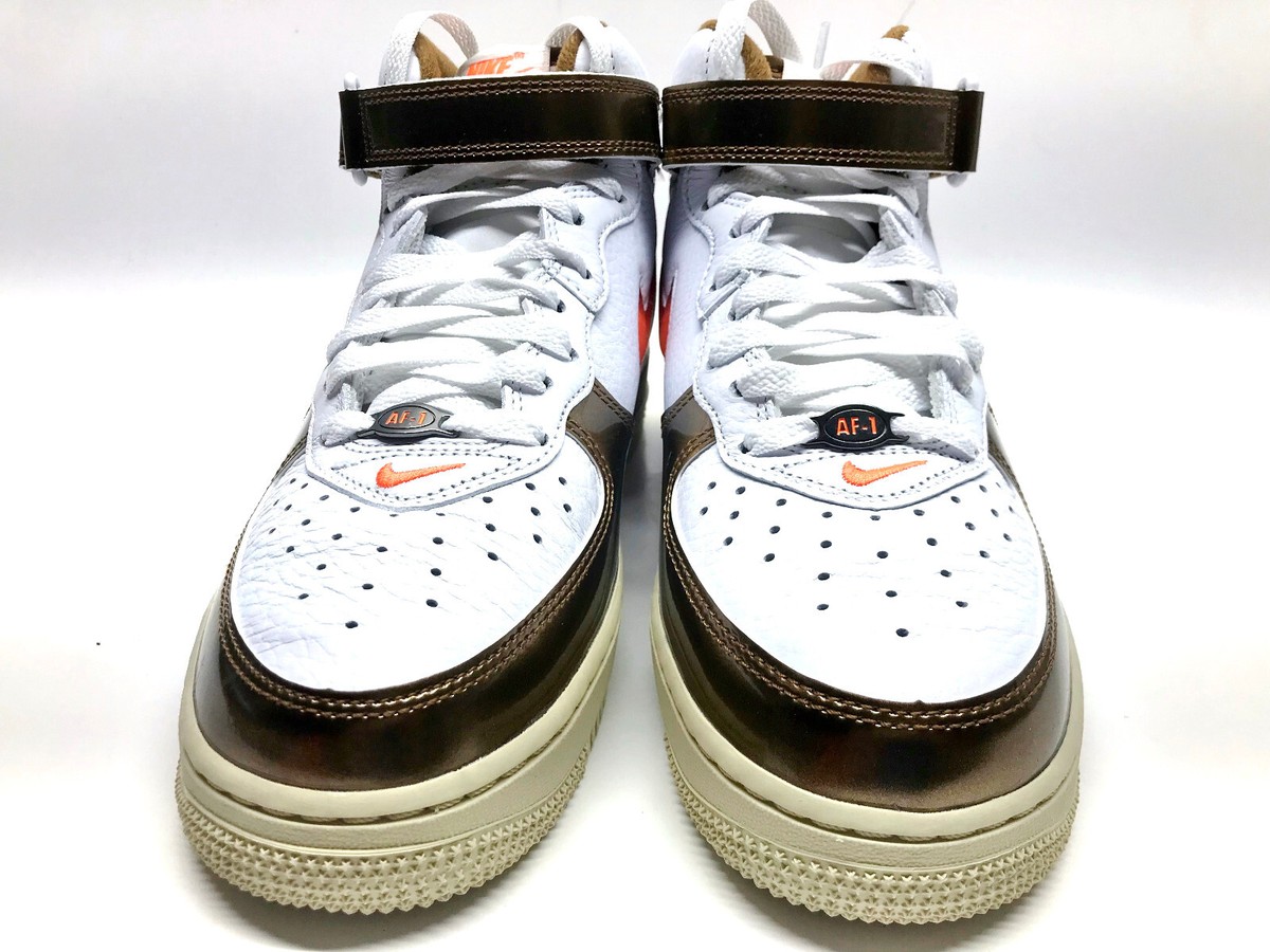 Nike Air Force 1 Mid Ale Gold Size 11.5 Mens Orange White 2021 DH5623-100 AF1 QS Nike Air Force 1 Mid QS | DH5623-100 | AFEW STORE main image 2