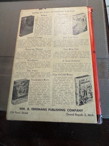 BLAZE STAR 1944 Christian novel by Paul Hutchens 5TH EDITION - Picture 2 of 5