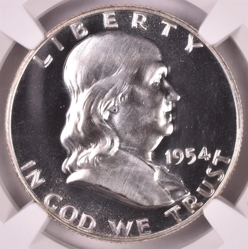 1954 Franklin Silver Half Dollar - NGC PF69 - LOOKS CAM!!!