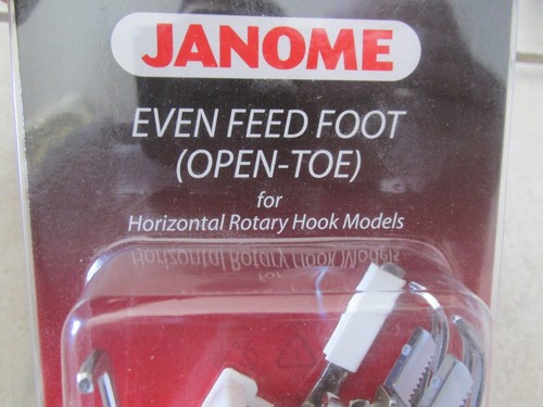 Janome Even Feed Foot Open-Toe 200339007 For Horizontal Rotary Hook Models NIP - Picture 3 of 4
