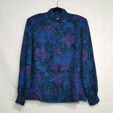 Vintage Pendleton Country Sophisticates 2 piece skirt set blue size 12 14 floral
