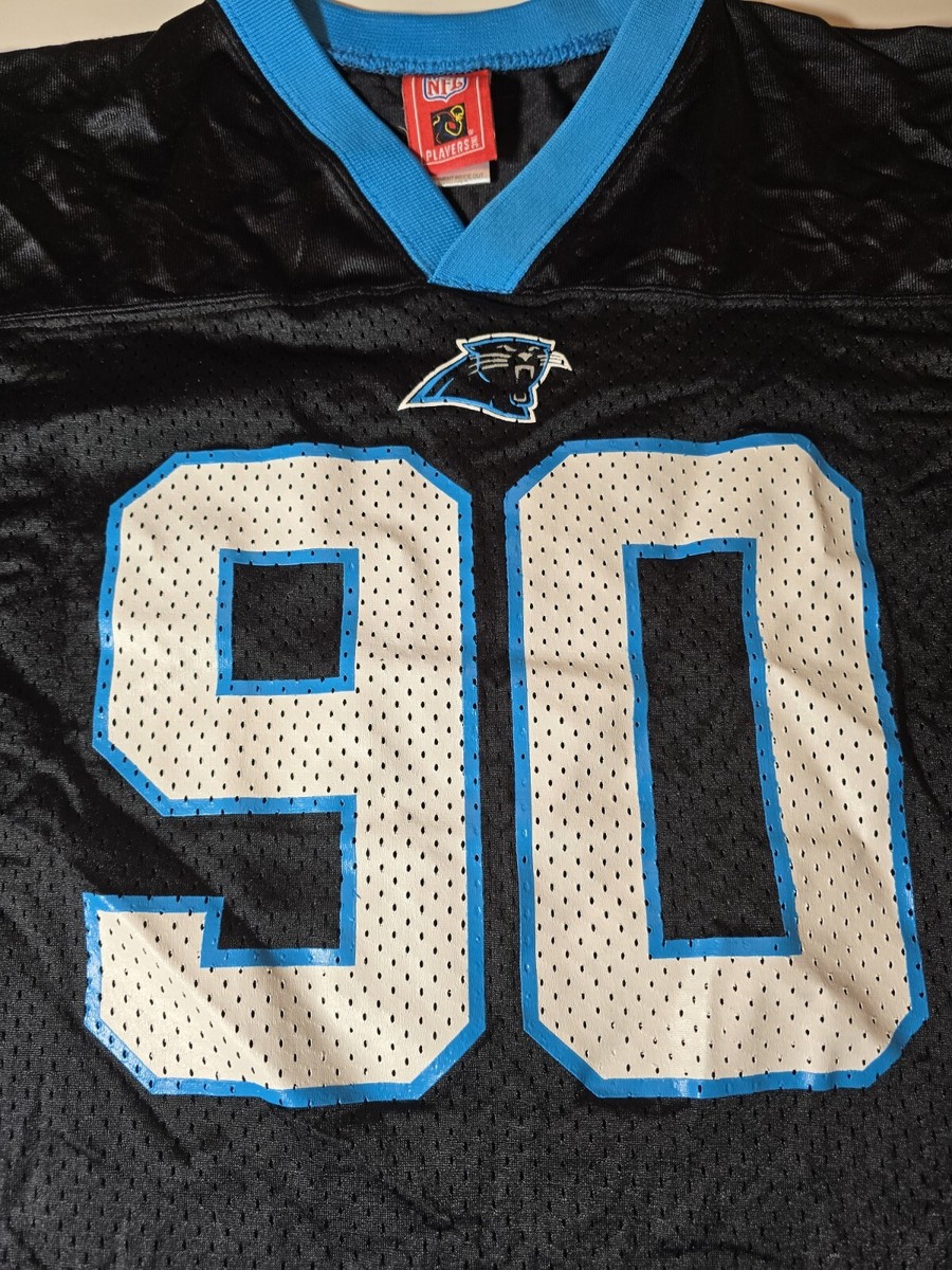 Julius Peppers Carolina Panthers #90 Black Reebok Youth L NFL