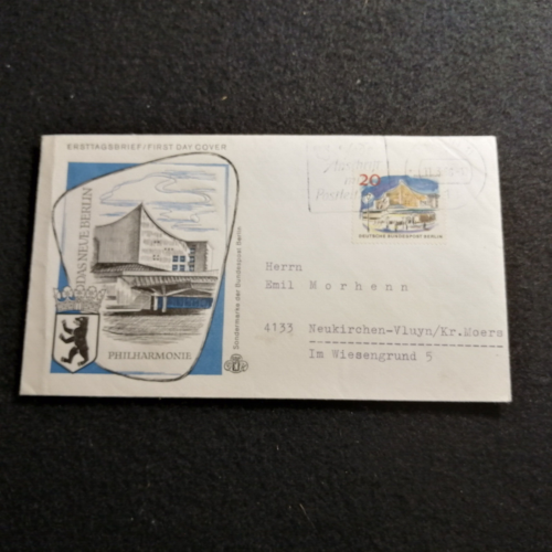 Bund Berlin Deutschland 11.03.1966-MiNr.256 Brief Berlin-Neukirchen - Bild 1 von 4