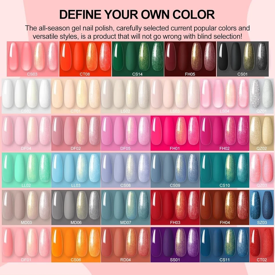 Kit de esmalte de uñas en gel COSCELIA 53 piezas con luz U V y kit de inicio de taladro 35 Co... Foto 4 de 4