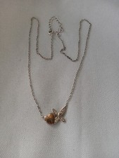 STERLING SILVER HEART  BUTTERFLY NECKLACE