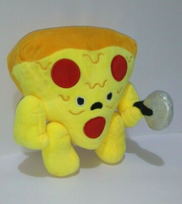 Smiggle Hangry Heroes gelb Sammyschneider Pizzascheibe Plüschtier Stofftier Figur Puppe