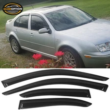 Fits 99-05 VW Jetta Window Visors Rain Sun Guard Vent 4Pc Set