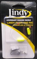 Lindy Floating Crawler/Leech Rig - Yellow - 2 Pack LR096