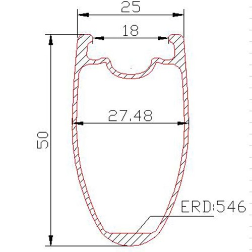 700c Carbon Road Bike Disc Wheelset Depth 38mm 45mm 50mm Width 25mm Tubeless - Afbeelding 2 van 19