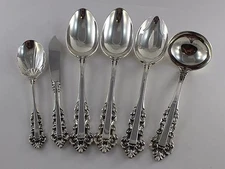 Gorham Medici Sterling Silver 6 Piece Serving Set - No Monograms