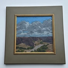 California Rey Oil Painting Listed Famous Landscape American Impressionism 12”