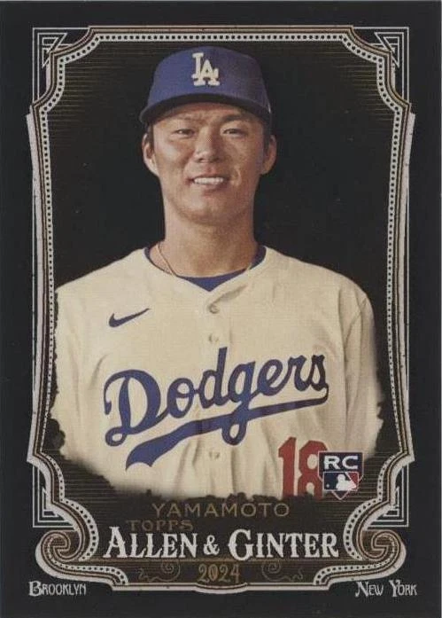 YAMAMOTO 2024 Topps Allen & Ginter X - Yoshinobu Yamamoto #201 for sale | eBay