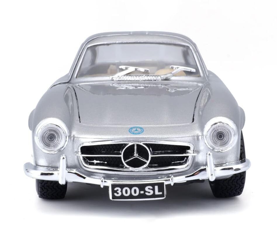 メルセデス・ベンツ Mercedes-300SL シルバー Bburago製 Bburago 1:64 1954 Mercedes Benz 300SL Diecast Metal Model