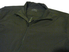 Oobe Medium Black Full Zip Jacket Capital Growth Buchalter Employee Work Uniform