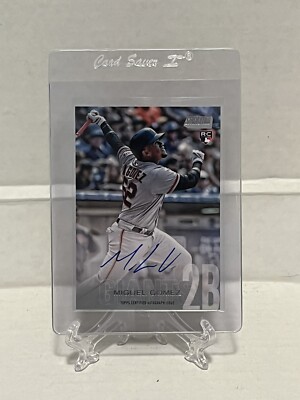 MIGUEL GOMEZ 2018 Topps Stadium Club AUTO RC #SCA-MIG Giants ON CARD