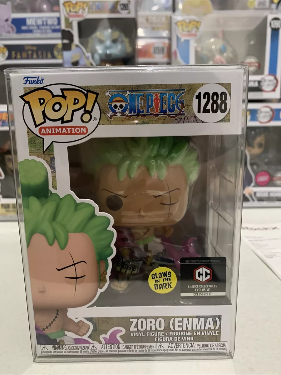 Funko POP One Piece - Roronoa Zoro with Enma GITD #1288 SE w/ Protector